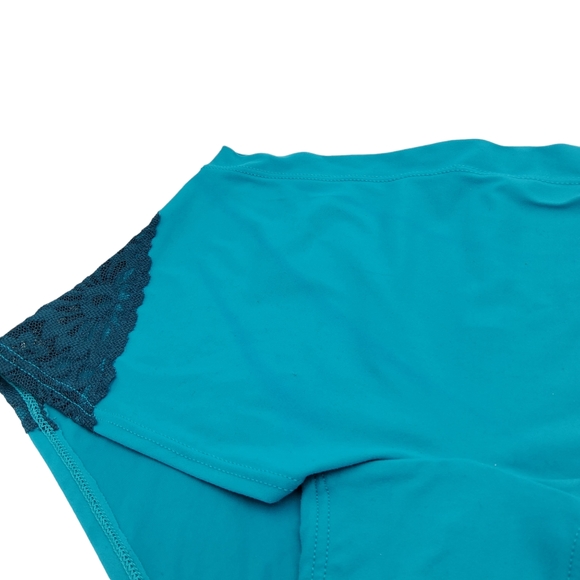 PINK Victoria's Secret Low Rise Lace Boyshort Women's Size Small Blue - Picture 4 of 11